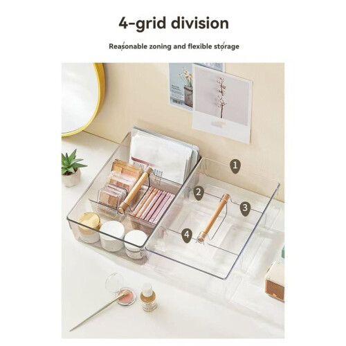 Clear Pantry Organizer , Storage Box for Kitchen, Bathroom, Office - Versatile Container for Snacks, Crafts 3-Pack 2