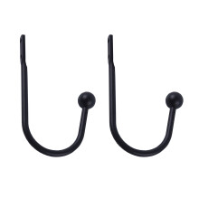 Brass Wall-Mounted Curtain Tiebacks 2-Pack