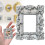 Retro Silver Square Photo Frame Resin Mini Wall Frame 1 Pack 1