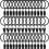 Vorhangringe und -klammern - 20er-Pack  3,5 x 3,2 cm 5