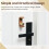 Magnetic Wood Doorbell Handcrafted Beech Brass Ding Ding 6
