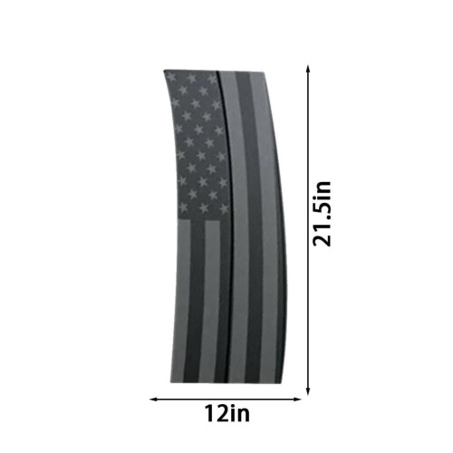 B-Pillar Stickers Waterproof Vinyl 2-Pack American Flag 2