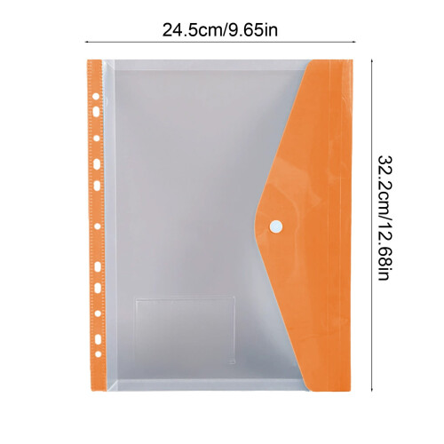Expandable Binder Pocket Organizer Folder 11-Hole Plastic 2