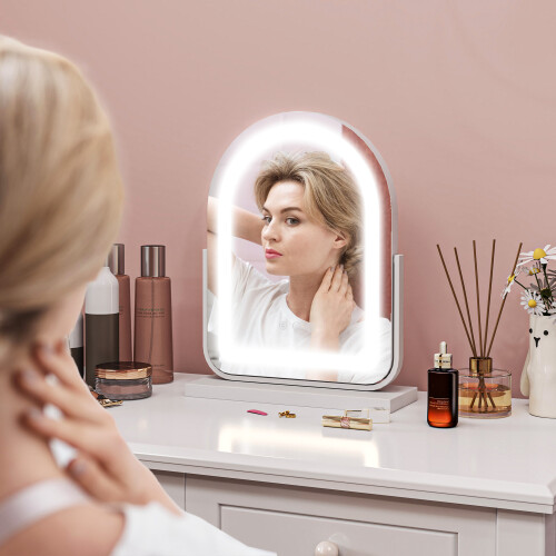 Homcom HOMCOM Vanity Mirror with 3 Colour Light, 360 Degree Rotation, Touch Screen