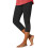Women's Capri Leggings Black Mesh Design Knee-Length 1