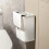 Effortless Cleanup Space White Wall-Mounted Trash Bin for Kitchen - Durable Plastic, Multi-Functional Garbage Storage 4