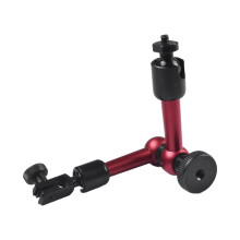 Magnetic Dial Test Holder Stand Red Aluminum Alloy Base