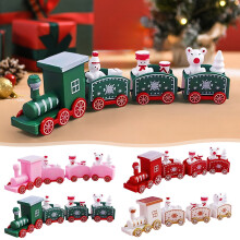 Christmas Train Ornament Green Plastic Holiday Decoration 1