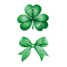 St. Patrick's Day Gift Tags Shamrock Theme 18 Pcs