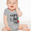 Baby Bodysuits Short Sleeve Letter Print Romper C 3M 4