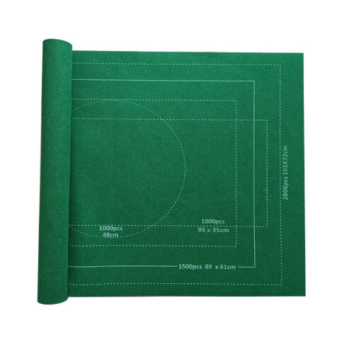 Plertrvy Felt Puzzle Mat Green 2000-Pc with Drawstring Bag