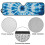 Blue Tie-Dye Windshield Sun Shade for Jeep Wrangler and 6