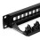 24-Port Cat6 Patch Panel UTP/STP Tool-Free Rack Mount Network Panel with Labels for Structured Cabling 6