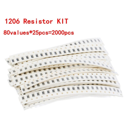 1206 SMD Resistor Kit 1Ω–1MΩ 5% 2000 pcs 1