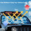 Blue Tie-Dye Windshield Sun Shade for Jeep Wrangler and 4