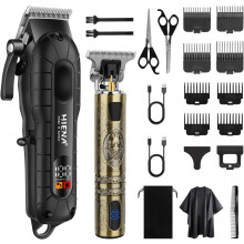 Men's Cordless Hair Clippers with USB Charging and LED