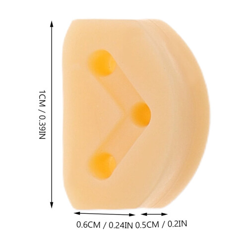 Guitar Bridge Beads Light Yellow 6 pcs 1