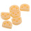 Guitar Bridge Beads Light Yellow 6 pcs 5