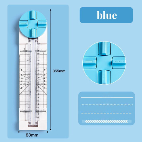 4-in-1 Paper Cutting Tool with Multiple Functions