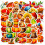 Fall Leaf and Pumpkin Stickers Vinyl Waterproof 100 pcs 1
