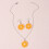 Boho Lemon Dangle Earrings Orange Fruit Women 1