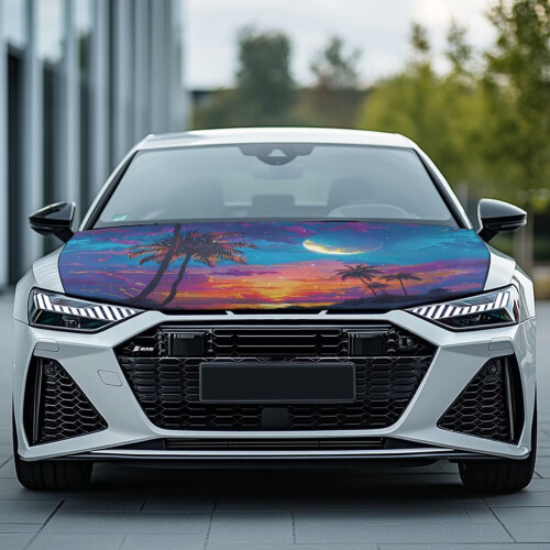 Car Hood Cover Polyester Windproof Waterproof for SUVs 1