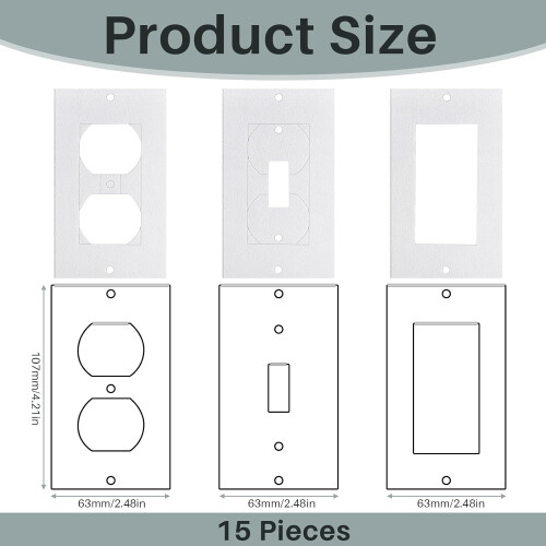 Foam Outlet Insulation Pads 4"x2.5" 15 pcs 1