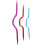 Cable Needle Set Assorted Colors 3 Pieces 3
