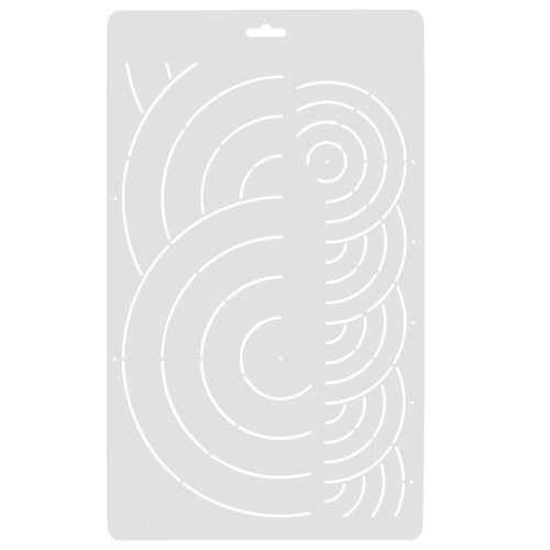 Quilting Template White PP Ruler 1 Piece