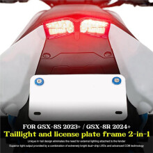 Tail Tidy Eliminator for GSX-8R GSX-8S GSX8R GSX8S 2023 2024 2025 License Plate Bracket LED Turn Signal