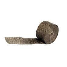 5M Fireproof Pipe Wrap,Heat Shield Tape with 2 Clamps, Anti Scalding Chimney Stove Flue Protector
