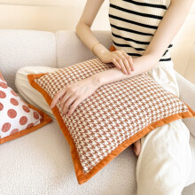 Throw Pillow Nordic Style 18 Inches Orange Style 1