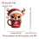 Coffee Cup Christmas Ornaments Acrylic 2D Hot Chocolate Mug 2