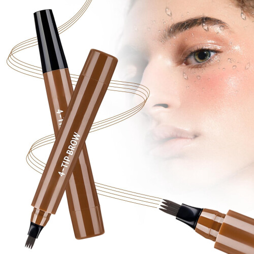Waterproof 4-Tip Microblading Brow Pencil Dark Brown