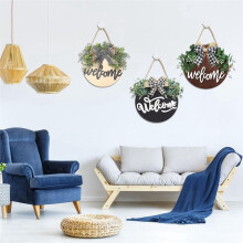 6 Pack Wood Circles for Crafts 12 Inch Unfinished Wood Slices Blank Wooden Door Hanger Sign Round Wood Discs