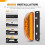 Waywe Amber 3LED Side Marker Lights 3.9 inch 2PCS 4