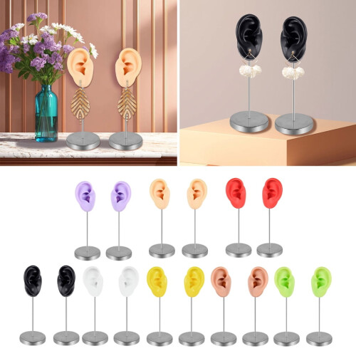Silicone Ear Mannequin for Piercing Training Left and Right 2