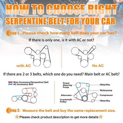Serpentine Belt for Nissan Maxima and Altima 1