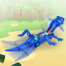Electronic Reptile Toy with LED and Music, Realistic