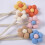 Flower Curtain Tiebacks Metal Rope Holdbacks 4 pcs 6