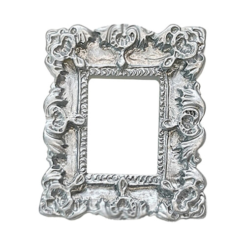 Retro Silver Square Photo Frame Resin Mini Wall Frame 1 Pack 1