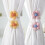 Flower Curtain Tiebacks Metal Rope Holdbacks 4 pcs 4