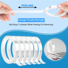 6 Rolls 10mm X33M(108Ft) Clear Heat Tape for Heat Sublimation Press No Residue and Heat Transfer Vinyl