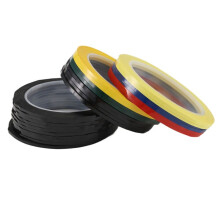 24 Rolls Whiteboard Thin Tape 216 Feet Per Roll 1/8 Inch Art Graphic Chart Grid Electrical Tape Dry Erase Tape, 6 Colors