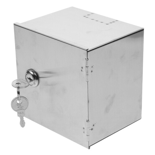 Stainless Steel Socket Box Wall Mounted Outdoor Silver 1 2