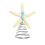 Starfish Tree Topper Iron Spring Base Seahorse Accent 1