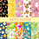 Easter Cotton Fat Quarters Rabbit Egg Print 10PCS 1