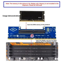 10 Stück Laptop-zu-Desktop-SO-DIMM-zu-PC-DIMM-Karte DDR4-Speicher-RAM-Speicheradapter Laptop-RAM zu PC-Desktop-Testkarte