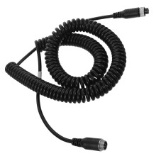 Black Retractable Spring Coiled Extension Cable for Dash