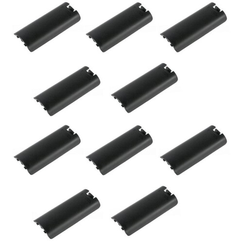 10PCS Battery Cover Replacement Pack for   Remote Controller Back Door for Right Hand Controllers Black 1